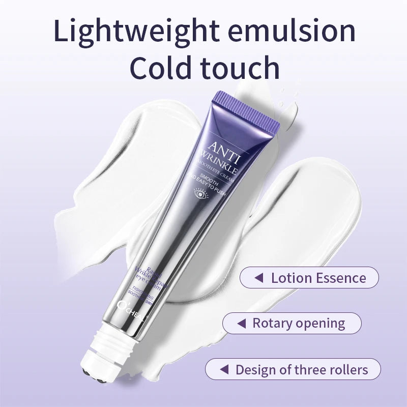 Anti-Aging Eye Cream Roller with Hyaluronic Acid for Dark Circles and Puffiness Reduction